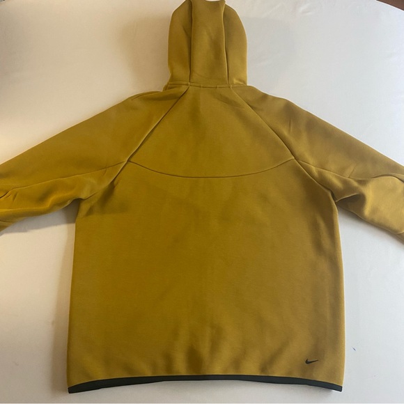 Nike Tech Fleece Windrunner Hoodie Mens XL Ochre Full Zip Sweatshirt - Picture 11 of 14